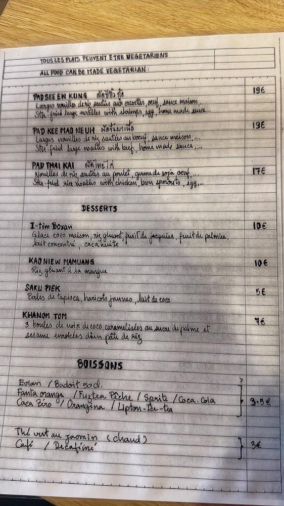 Restaurant Aiyara - Menu Image 3